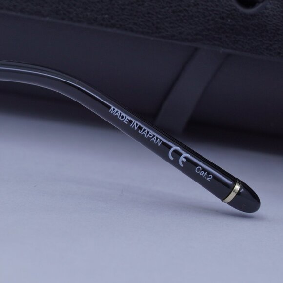 Montblanc MB0069S 002 Aviator Sunglasses - Black/Gold/Green - Picture 9 of 10